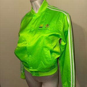 Adidas Women's Bright Lime Bomber Jacket